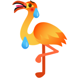 flamingo and hot face