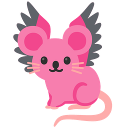 flamingo and mouse face