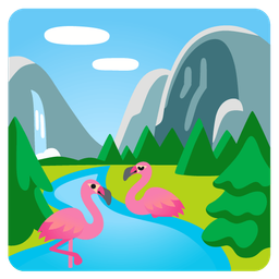 flamingo and national park