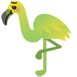 flamingo and nauseated face