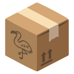 flamingo and package