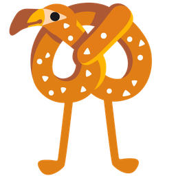 flamingo and pretzel