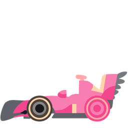 flamingo and racing car