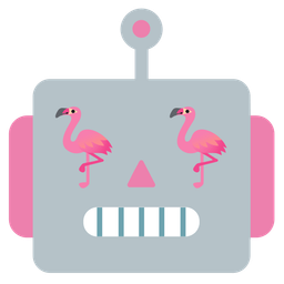flamingo and robot