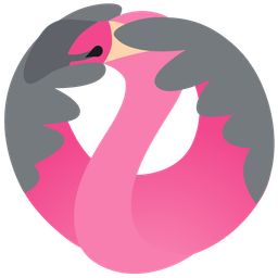 flamingo and see-no-evil monkey