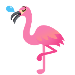 flamingo and sleepy face