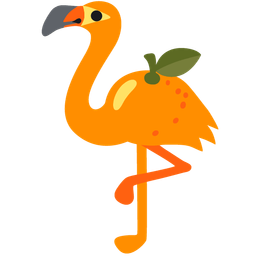 flamingo and tangerine