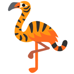 flamingo and tiger face