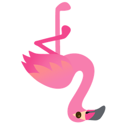 Flamingo and Upside-down face