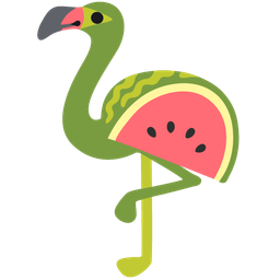 flamingo and watermelon