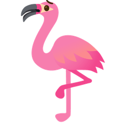 flamingo and worried face