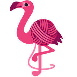 flamingo and yarn