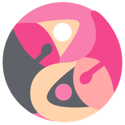 flamingo and yin yang