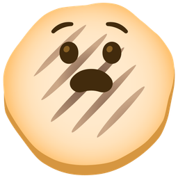 flatbread and anguished face