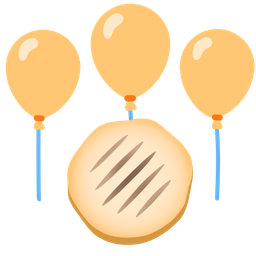 flatbread and balloon