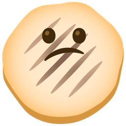 flatbread and confused face