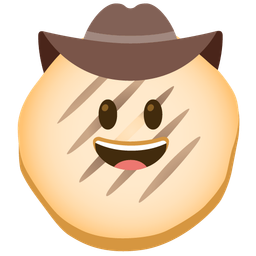 flatbread and cowboy hat face