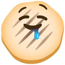 flatbread and drooling face