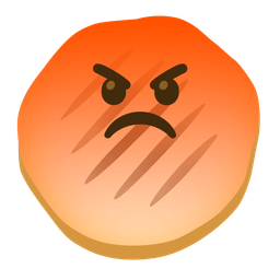 flatbread and enraged face