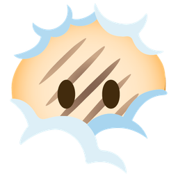 flatbread and face in clouds