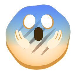 flatbread and face screaming in fear