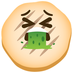 flatbread and face vomiting