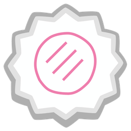 flatbread and fish cake with swirl