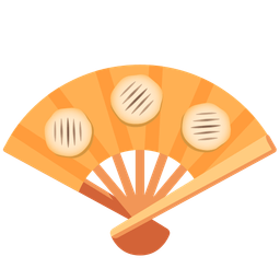 flatbread and folding hand fan