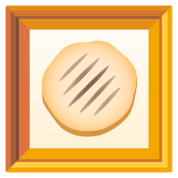 flatbread and framed picture