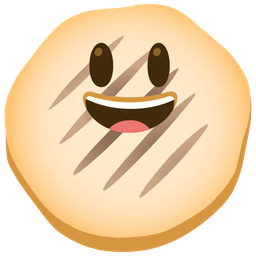 Flatbread and Grinning face with big eyes