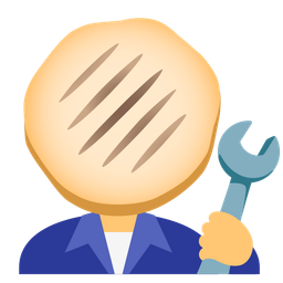 flatbread and hammer and wrench