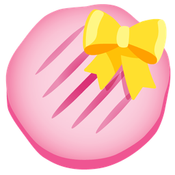 flatbread and heart with ribbon