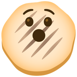 flatbread and hushed face