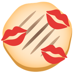 flatbread and kiss mark