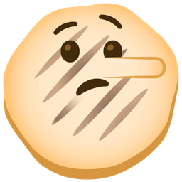 flatbread and lying face