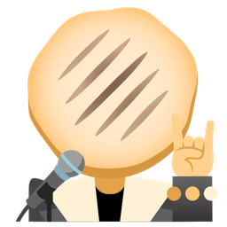 flatbread and microphone