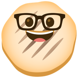 flatbread and nerd face