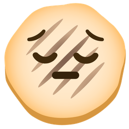 flatbread and pensive face