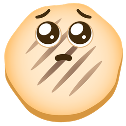 flatbread and pleading face