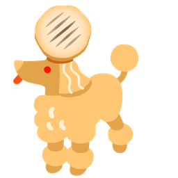 flatbread and poodle