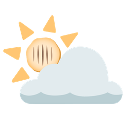 flatbread and sun behind cloud