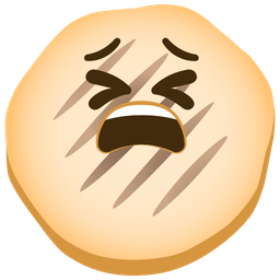 flatbread and tired face