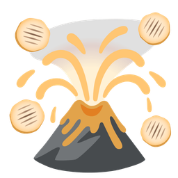 flatbread and volcano