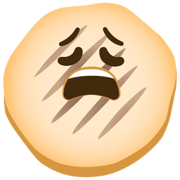 flatbread and weary face