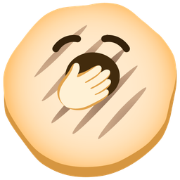 flatbread and yawning face