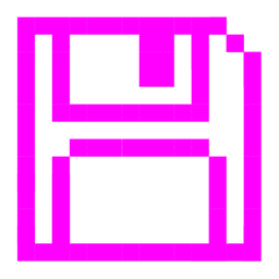 Floppy disk and Alien monster