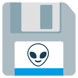 Floppy disk and Alien