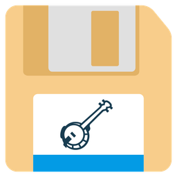 Floppy disk and Banjo