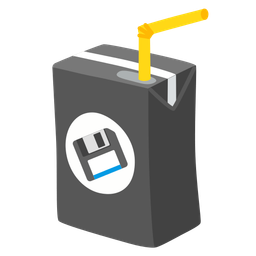 Floppy disk and Beverage box