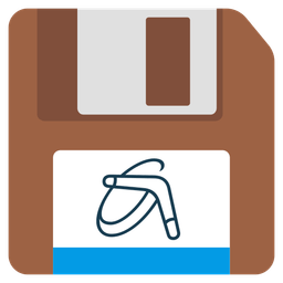 Floppy disk and Boomerang